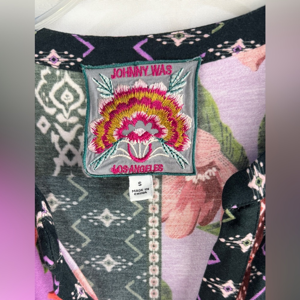 Johnny Was Multicolor Patchwork Blouse - image 8